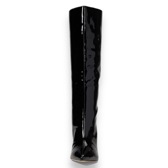 GUESS Dayton Stiletto Knee High Boot, Black Patent Size 8 - New In Box - Picture 3 of 8